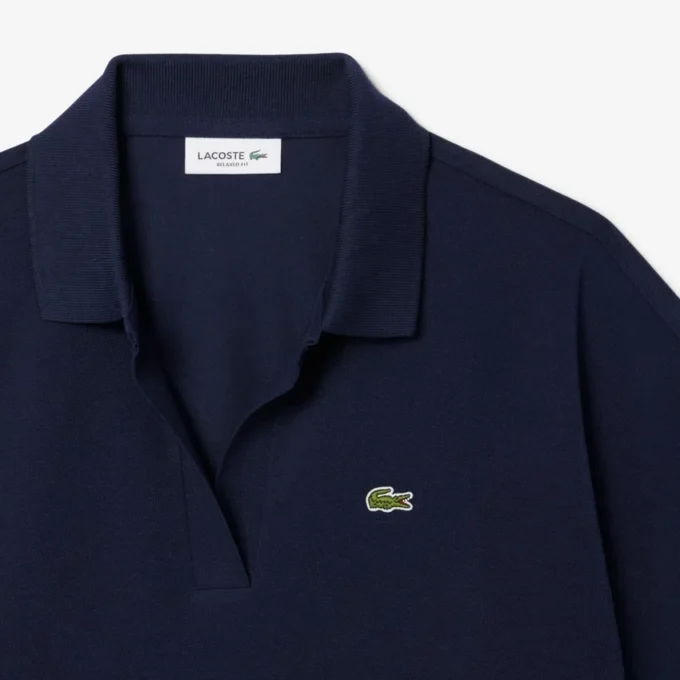 Damen-Poloshirt in Relaxed Fit aus Piqué