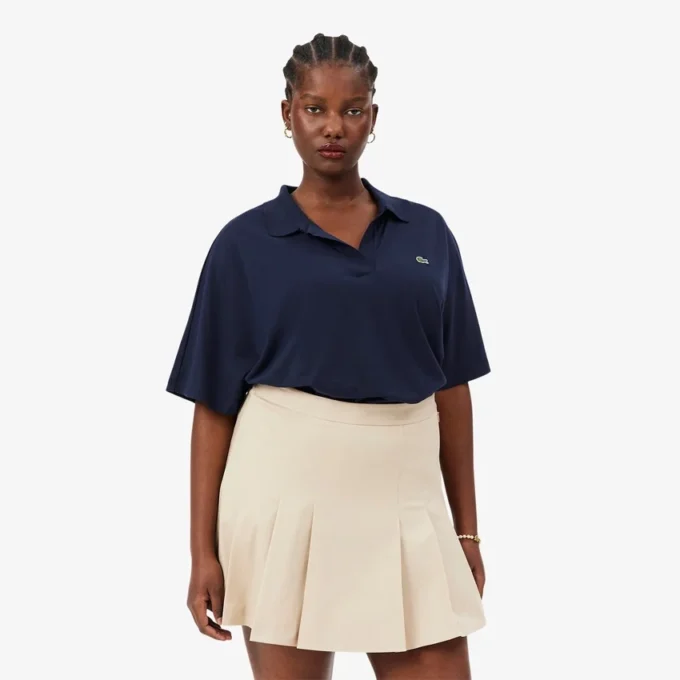 Damen-Poloshirt in Relaxed Fit aus Piqué