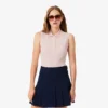 Damen-Poloshirt L.12.12 Slim Fit, ärmellos, Stretch