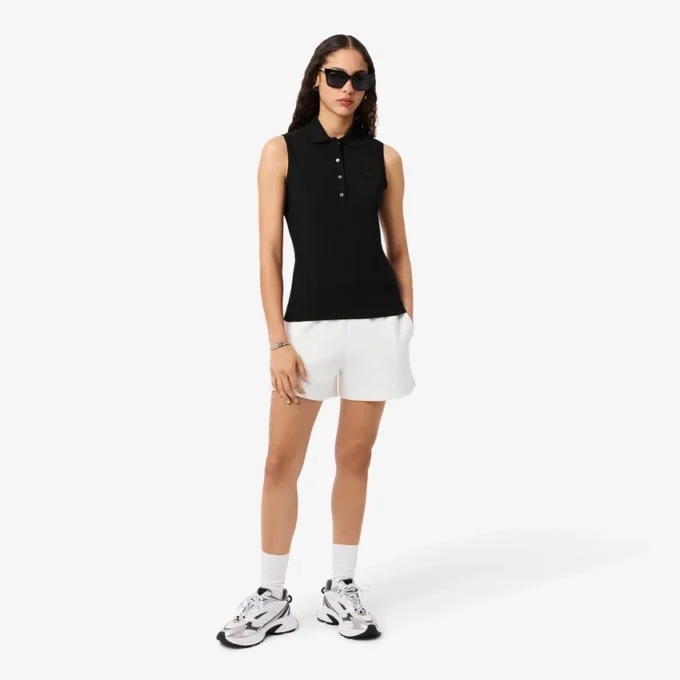 Damen-Poloshirt L.12.12 Slim Fit, ärmellos, Stretch