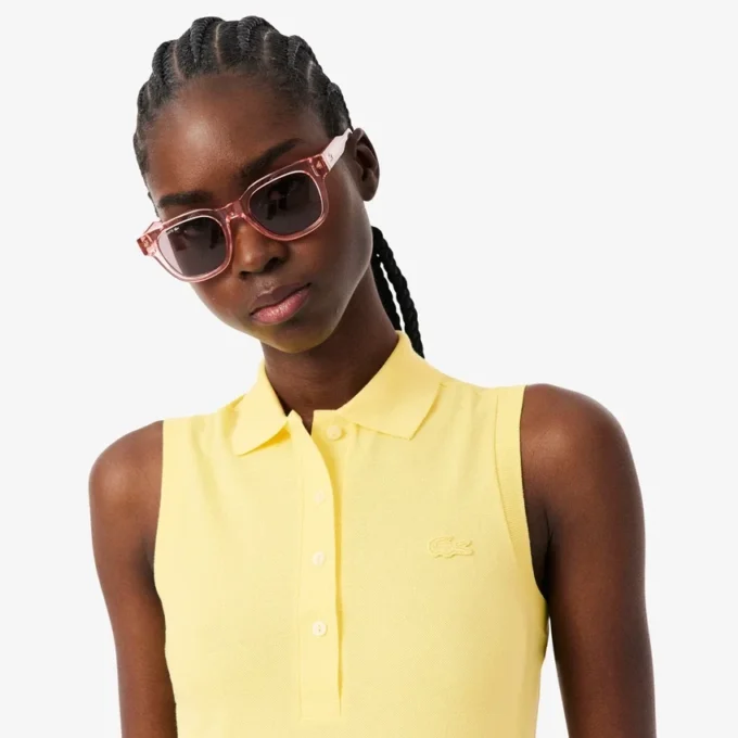 Damen-Poloshirt L.12.12 Slim Fit, ärmellos, Stretch