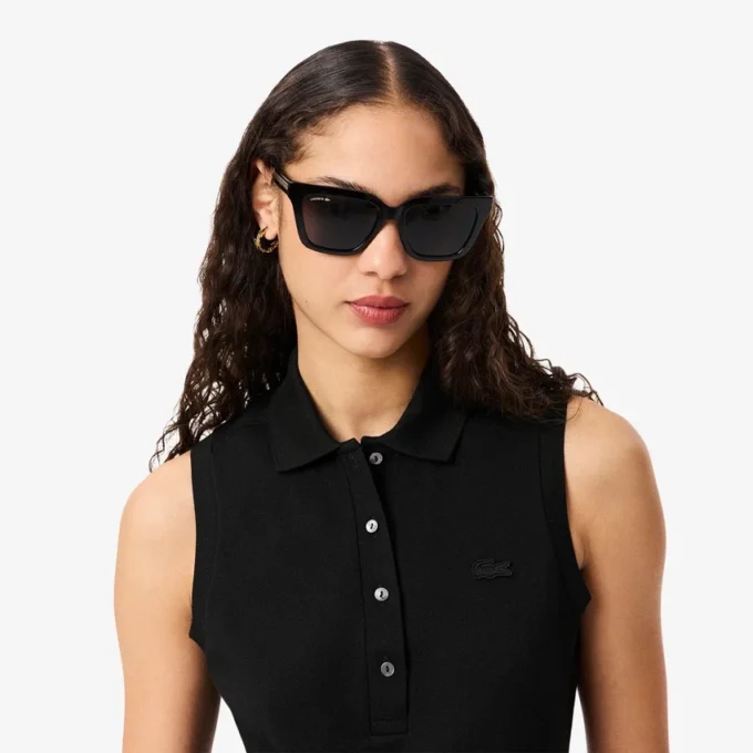 Damen-Poloshirt L.12.12 Slim Fit, ärmellos, Stretch