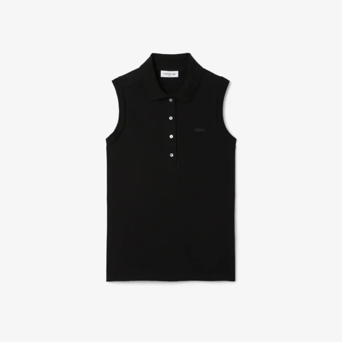 Damen-Poloshirt L.12.12 Slim Fit, ärmellos, Stretch