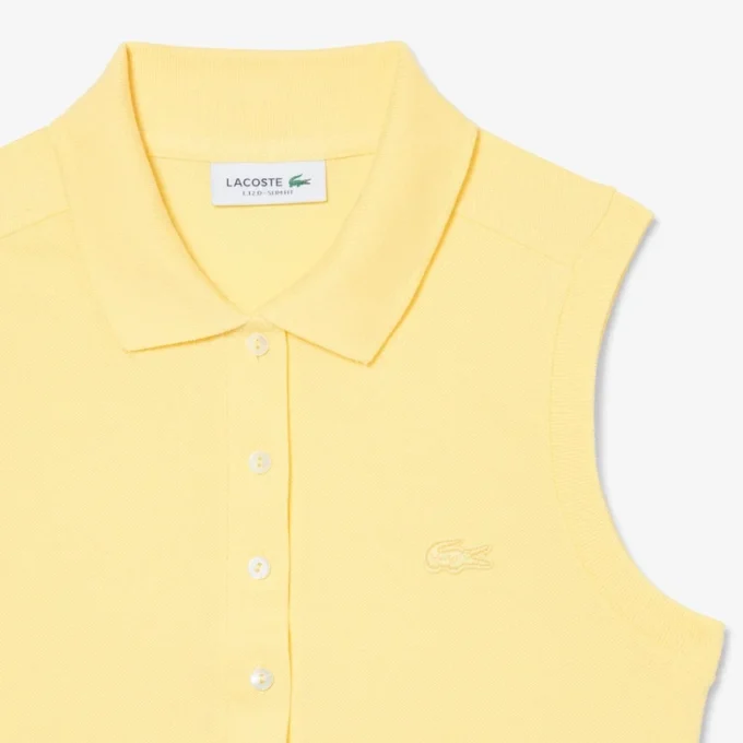 Damen-Poloshirt L.12.12 Slim Fit, ärmellos, Stretch