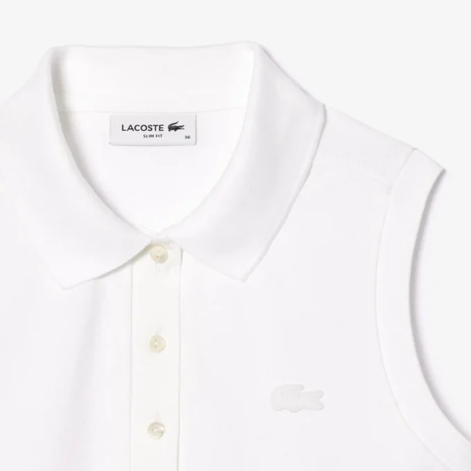 Damen-Poloshirt L.12.12 Slim Fit, ärmellos, Stretch