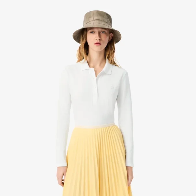 Damen-Poloshirt L.12.12 Slim Fit Stretch Mini Piqua