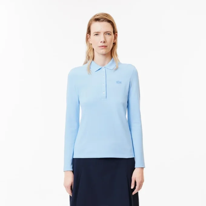 Damen-Poloshirt L.12.12 Slim Fit Stretch Mini Piqua