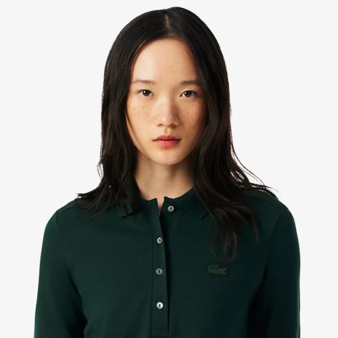 Damen-Poloshirt L.12.12 Slim Fit Stretch Mini Piqua