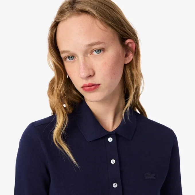 Damen-Poloshirt L.12.12 Slim Fit Stretch Mini Piqua