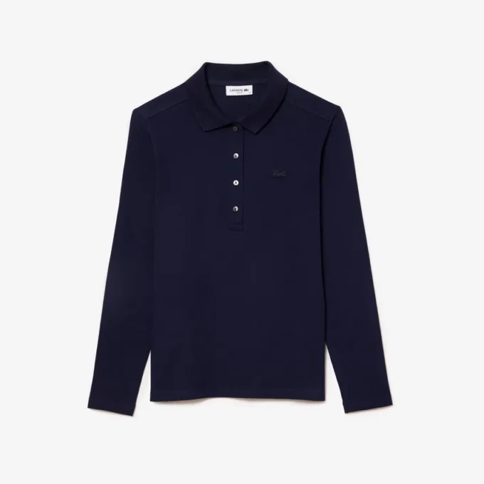 Damen-Poloshirt L.12.12 Slim Fit Stretch Mini Piqua