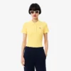 Damen-Poloshirt L.12.D Slim Fit aus gerippter Baumwolle