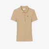 Damen-Poloshirt L.12.D Slim Fit aus gerippter Baumwolle