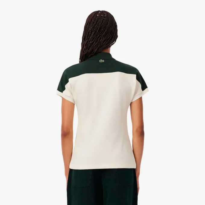 Damen-Poloshirt „Made in France“ in Slim Fit mit Streifen