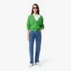 Damen-Poloshirt mit schmaler Passform und Zierdetails L.12.D