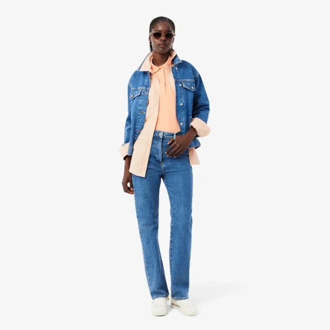Damen-Poloshirt mit schmaler Passform und Zierdetails L.12.D