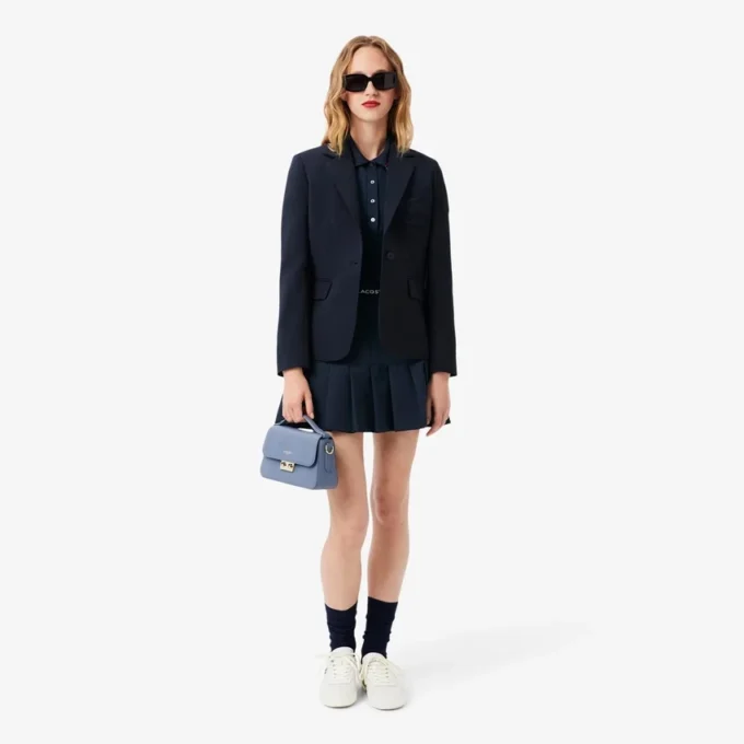 Damen-Poloshirt mit schmaler Passform und Zierdetails L.12.D