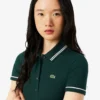 Damen-Poloshirt mit schmaler Passform und Zierdetails L.12.D