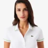 Damen-Poloshirt mit schmaler Passform und Zierdetails L.12.D