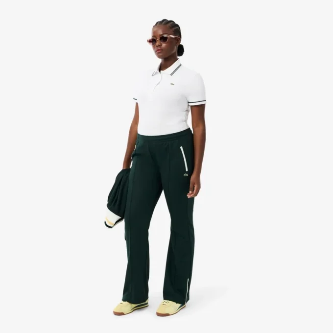 Damen-Poloshirt mit schmaler Passform und Zierdetails L.12.D