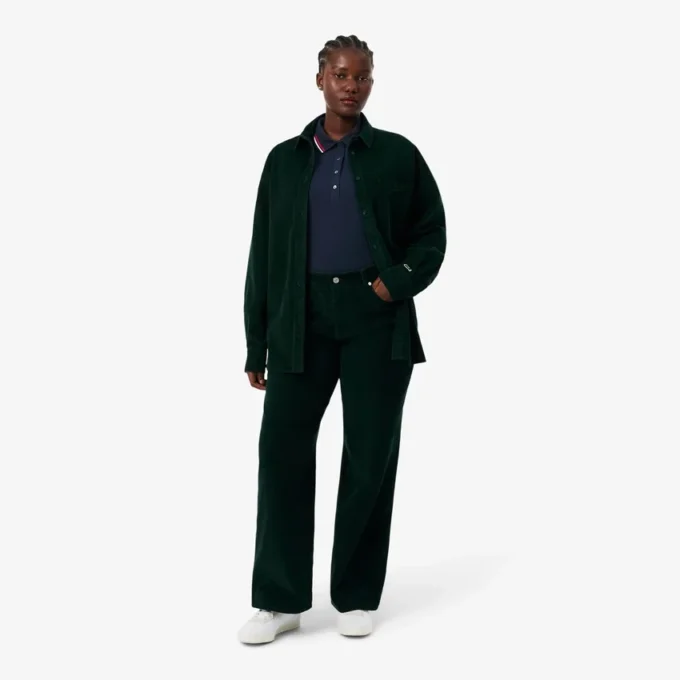 Damen-Poloshirt mit schmaler Passform und Zierdetails L.12.D