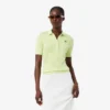 Damen-Poloshirt „Slim Fit Pointelle“ mit L.12.D-Logo