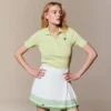 Damen-Poloshirt „Slim Fit Pointelle“ mit L.12.D-Logo