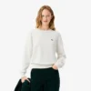 Damen-Pullover aus Baumwolle mit Rundhalsausschnitt und lockerer Passform