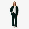 Damen-Pullover aus Baumwolle mit Rundhalsausschnitt und lockerer Passform