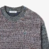 Damen-Pullover aus Woll-Blend mit Rollkragen und Zopfmuster