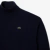 Damen-Pullover aus Wolle mit hohem Kragen und lockerer Passform