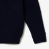 Damen-Pullover aus Wolle mit Moosmuster in lockerer Passform