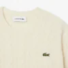 Damen-Pullover aus Wolle mit Zopfmuster