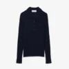 Damen-Pullover aus Wolljersey mit Poloshirt-Kragen