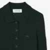 Damen-Pullover aus Wolljersey mit Poloshirt-Kragen