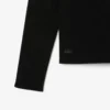 Damen-Pullover mit hohem Kragen aus 3D-Rippstrick