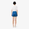 Damen-Shorts aus Satin-Jersey mit Pointelle-Streifen