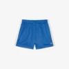 Damen-Shorts aus Satin-Jersey mit Pointelle-Streifen