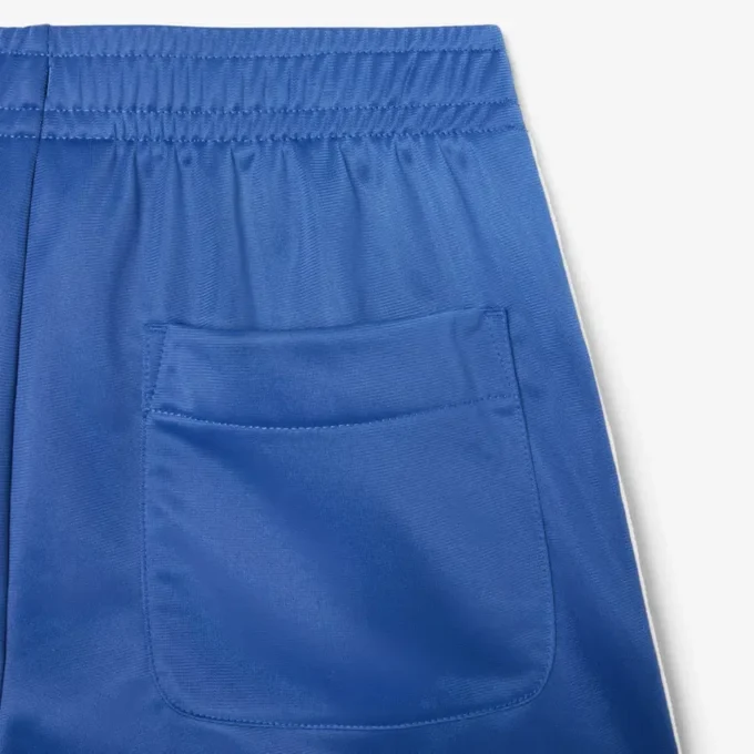 Damen-Shorts aus Satin-Jersey mit Pointelle-Streifen