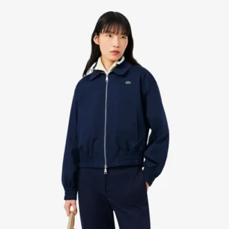 Damen-Stretchjacke mit doppeltem Kragen