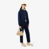 Damen-Stretchjacke mit doppeltem Kragen