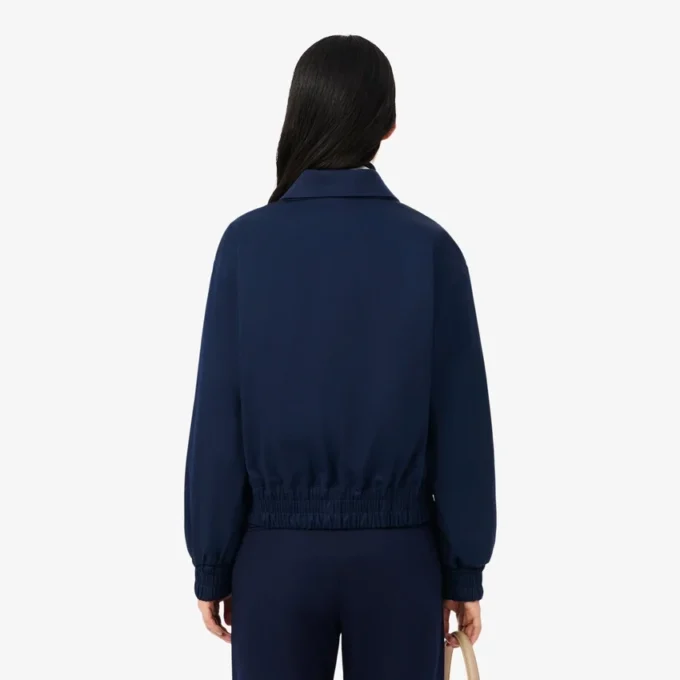 Damen-Stretchjacke mit doppeltem Kragen