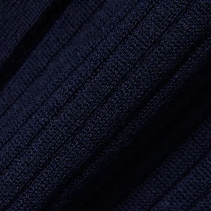 Damen-Strickjacke aus Merinowolle mit Rippstrick