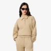 Damen-Sweatshirt mit Poloshirt-Kragen