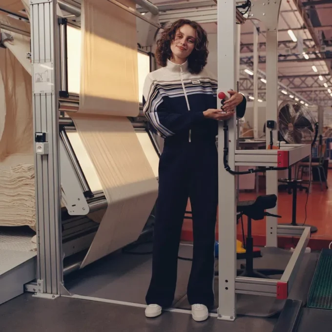 Damen-Sweatshirt mit Reißverschluss, hergestellt in Frankreich