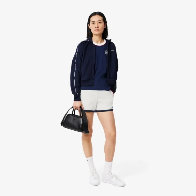 Damen-Tennis-Shorts aus Stretch-Piqué im Heritage-Stil