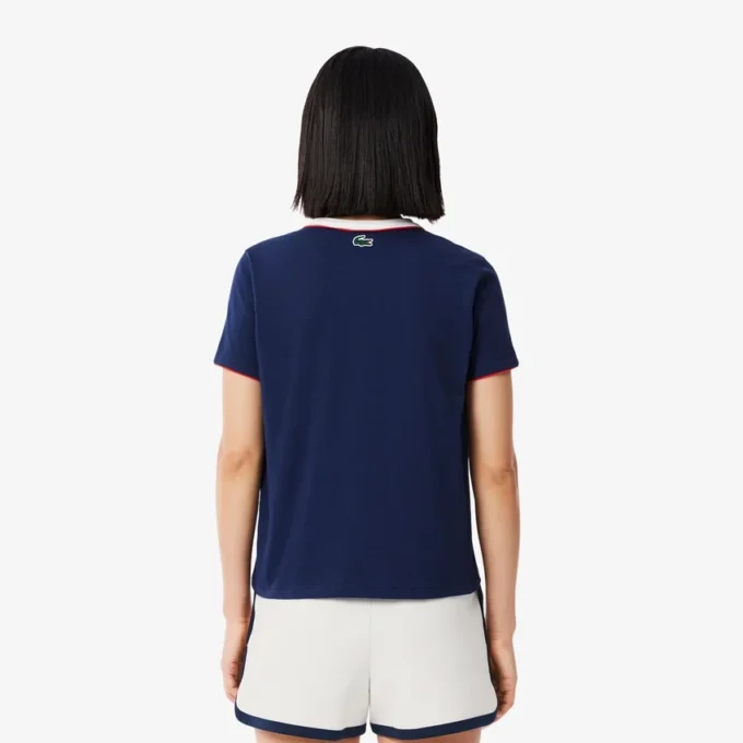 Damen-Tennis-Shorts aus Stretch-Piqué im Heritage-Stil