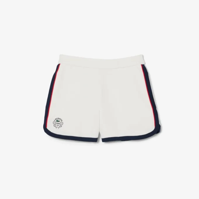 Damen-Tennis-Shorts aus Stretch-Piqué im Heritage-Stil