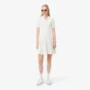 Damenkleid mit Plissee und Poloshirt-Kragen