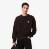 Double-Face-Piqué-Sweatshirt mit Emblem