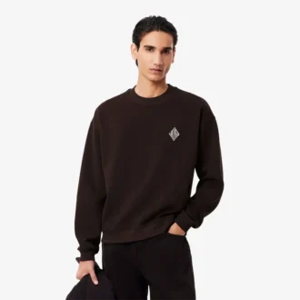 Double-Face-Piqué-Sweatshirt mit Emblem